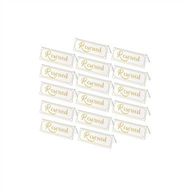 Prozoren akrilni znak za rezerviran sedež